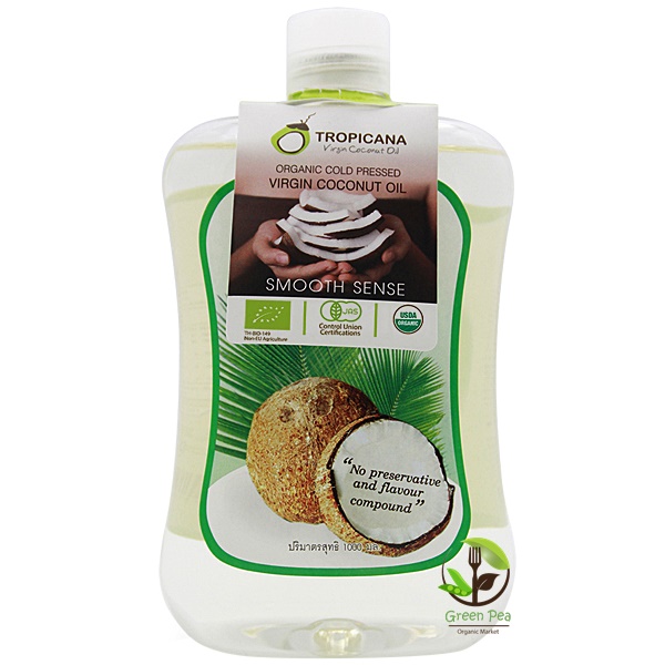 น้ำมันมะพร้าวบริสุทธิ์สกัดเย็นออร์แกนิก ขนาด 1000 ML