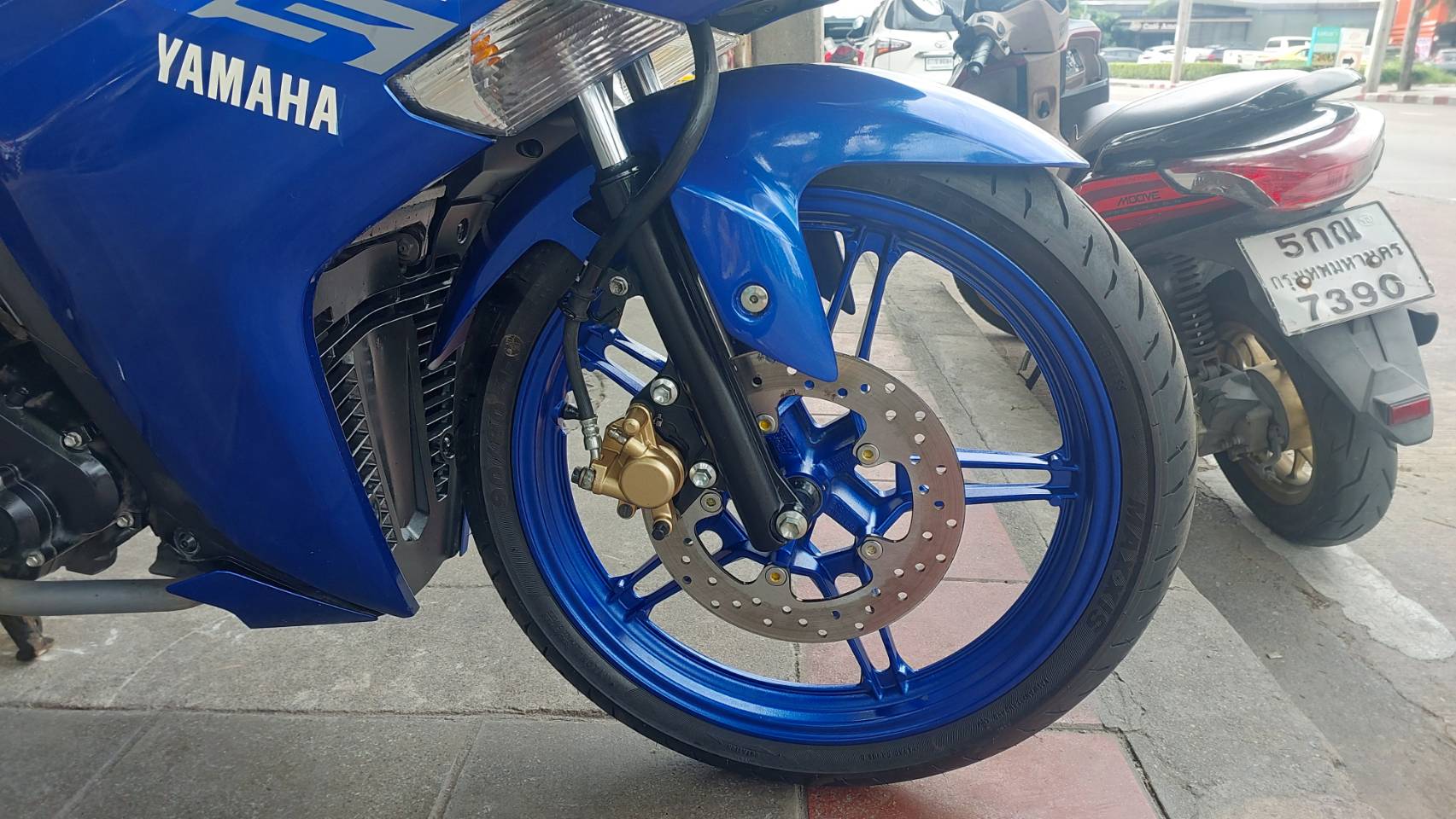 (ขายแล้ว) yamaha exciter สีน้ำเงิน 2021 155 cc ไฟหน้า LED