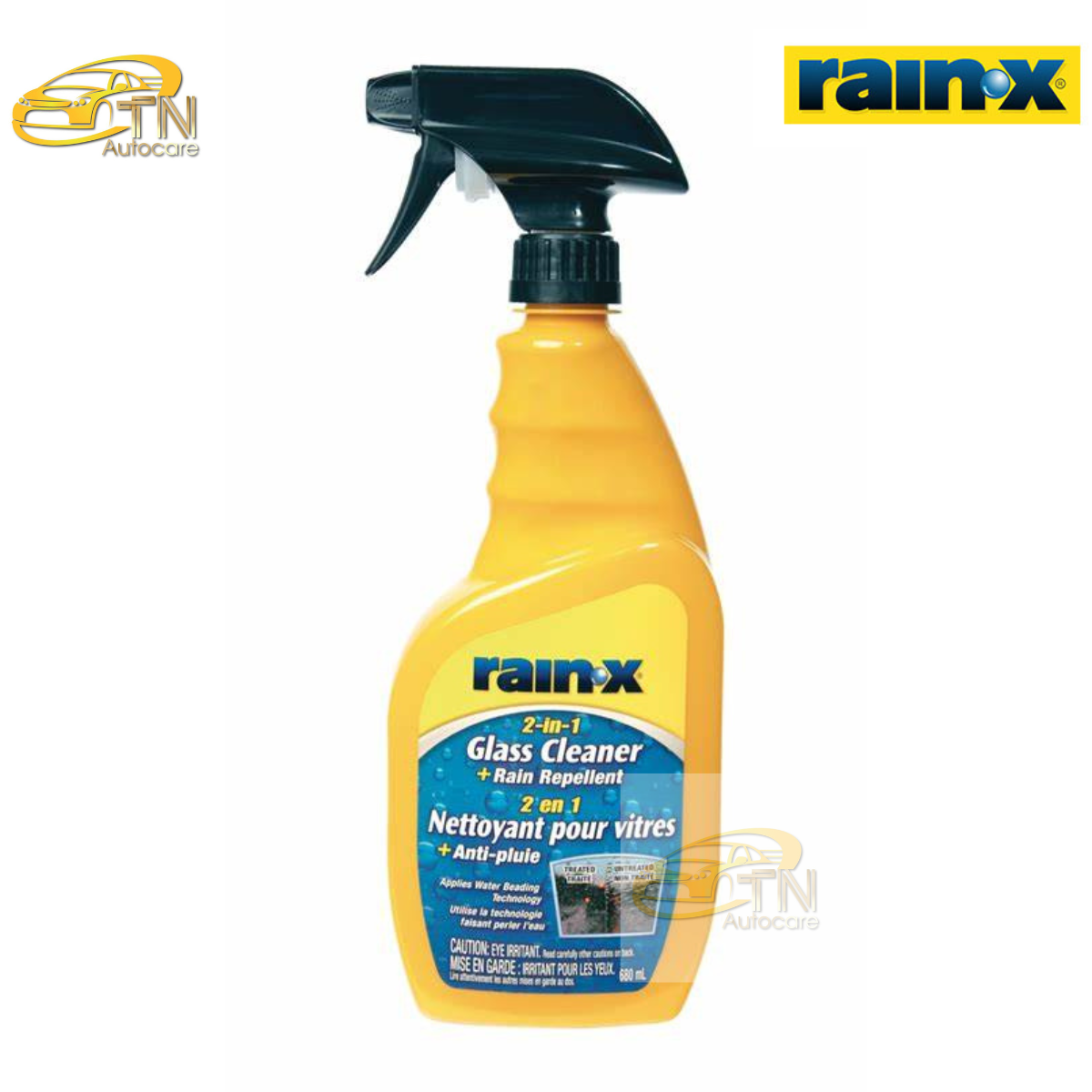 RainX Glass Cleaner สเปรย์เคลือบกระจกลดการเกาะของตัวน้ำ 680 ml.