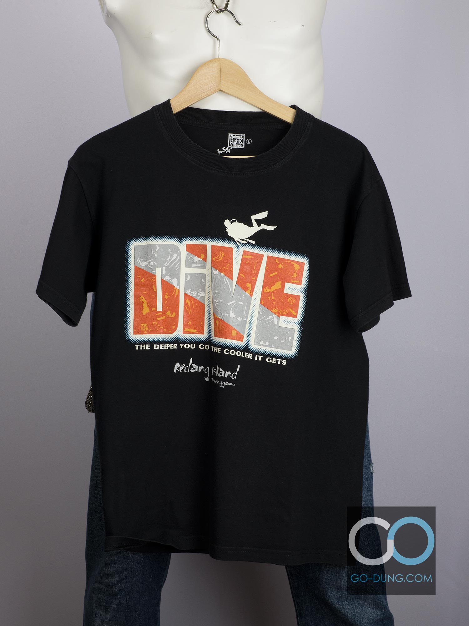 เสื้อยืดมือสอง NATURAL BATIK VILLAGE : REDANG ISLAND ผ้า 100 คอตตอน