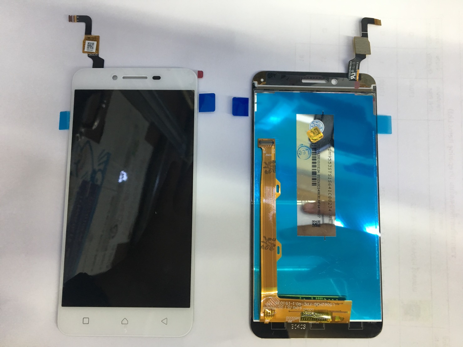 หน้าจอ Lenovo - A6020 หน้าจอพร้อมทัสกรีน