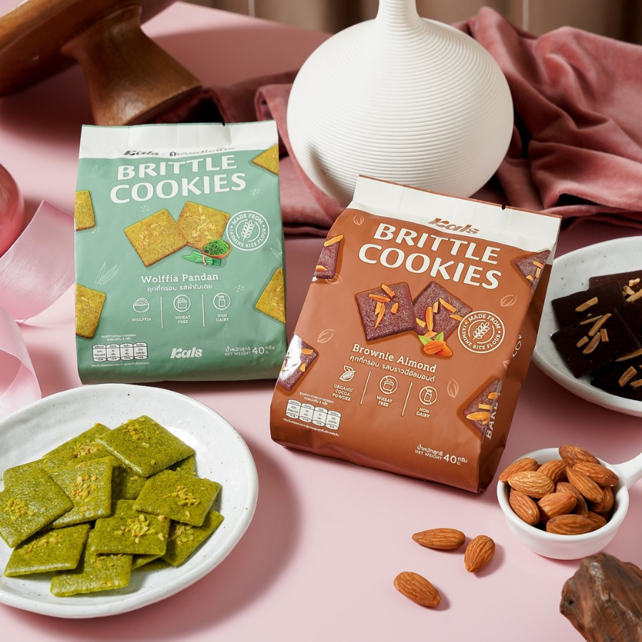 Kals Brittle Cookies คุกกี้ กรอบ 40 กรัม คุกกี้กรอบ ไม่มีไขมันทรานส์ ไม่มีคอเลสเตอรอล ทานเพลิน บางกรอบ