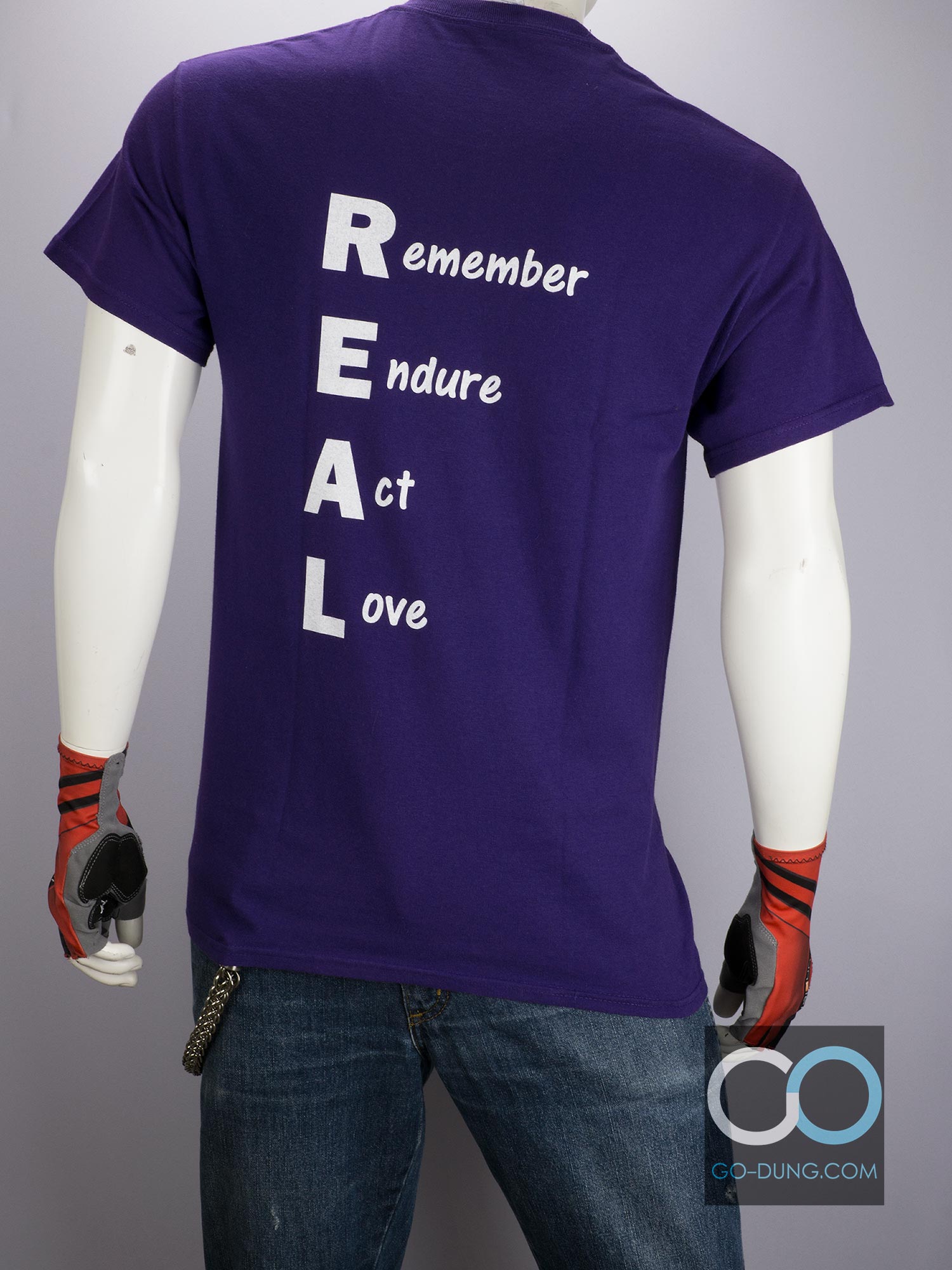 เสื้อยืดมือสอง GILDAN : Keeping it REAL ผ้า 100 คอตตอน ลายหน้า-หลัง
