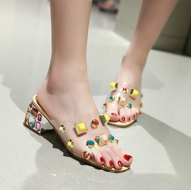 พรีออเดอร์ รองเท้าเปิดส้น 33-46 รหัส Y-3980
