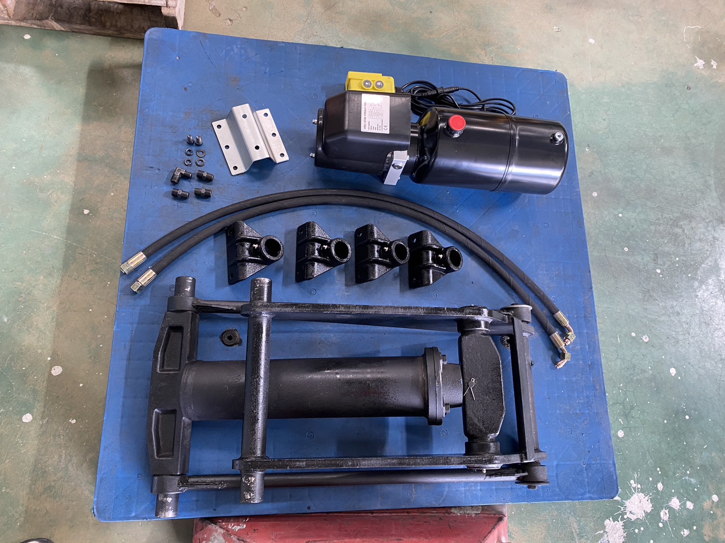 ชุดดั้มพ์ไฮดรอลิค1.5ตัน แกน 50 มม. พร้อมปั้มไฟฟ้า12V ชุดดั้มพ์สำหรับรถเล็ก รถปิคอัพ4x2 รถกระบะ