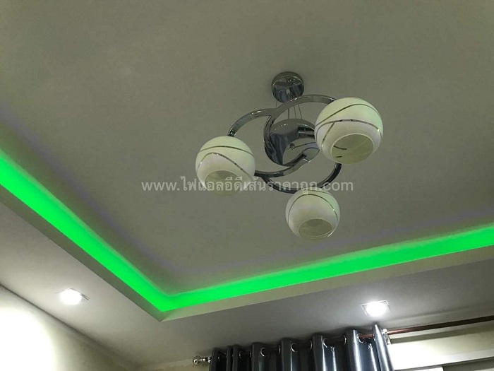 รีวิวไฟเปลี่ยนสีได้ ไฟเส้น RGB ไฟเส้นLED ไฟซ่อนฝ้า ติดไฟซ่อนฝ้า ฝ้าหลืบ