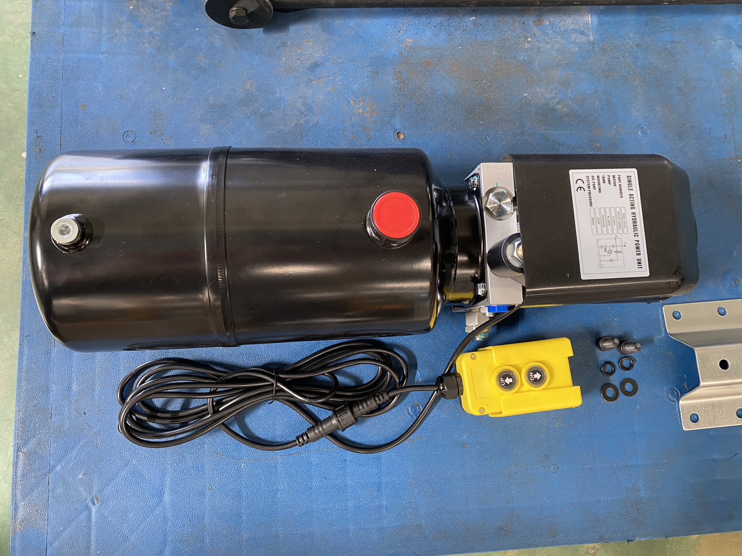 ชุดดั้มพ์ไฮดรอลิค1.5ตัน แกน 50 มม. พร้อมปั้มไฟฟ้า12V ชุดดั้มพ์สำหรับรถเล็ก รถปิคอัพ4x2 รถกระบะ