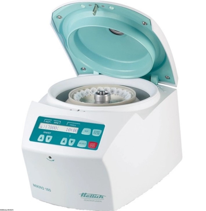 Microlitre Centrifuge Hettich MIKRO 185 เครื่องปั่นตกตะกอนสำหรับหลอดทดลองขนาดเล็ก