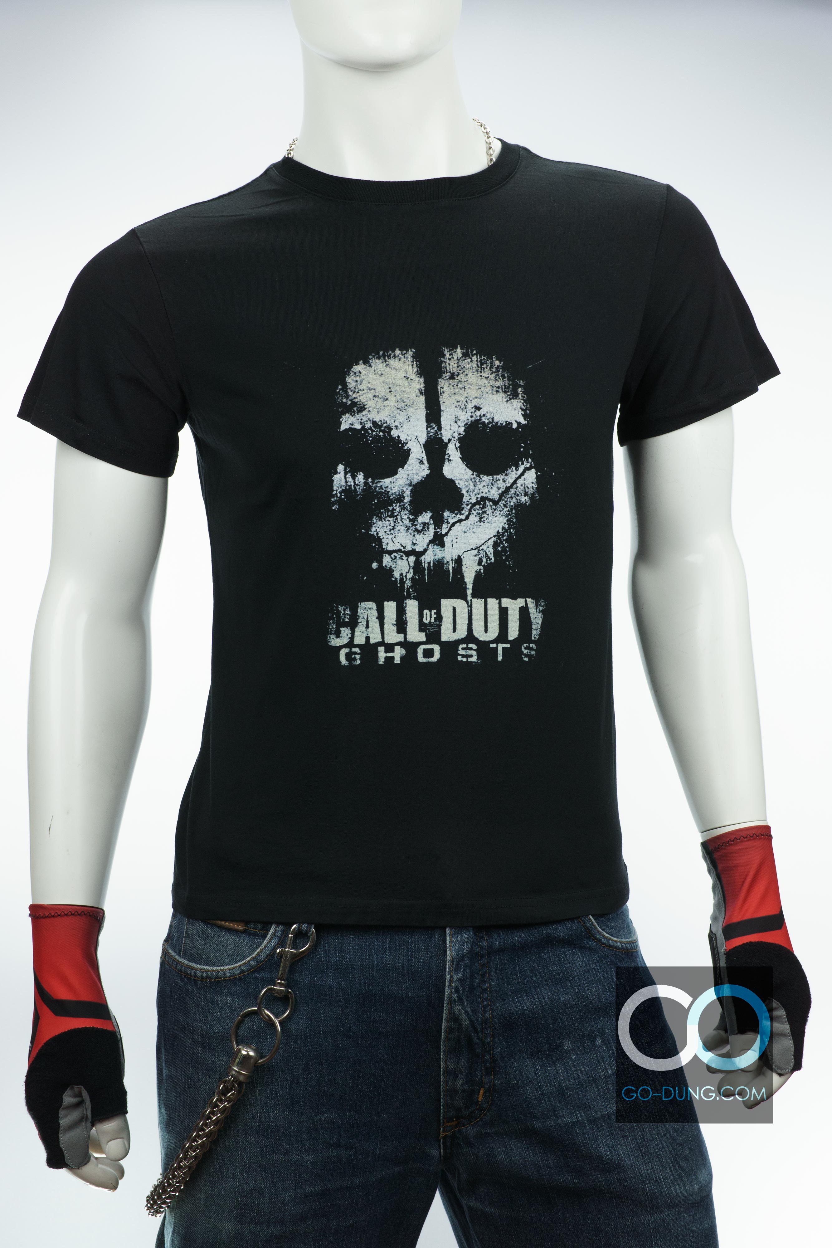 เสื้อยืดลายเกมมือสอง CALL OF DUTY : GHOST ผ้า 100 คอตตอน