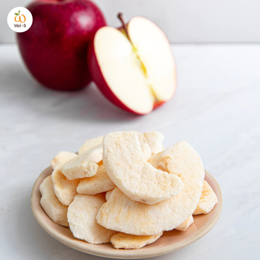 Wel-B Freeze dried Apple ขนาด 12 กรัม แอปเปิ้ล กรอบ ผลไม้กรอบ ผลไม้ฟรีซดราย ขนมเพื่อสุขภาพ ฮาลาล เวลบี