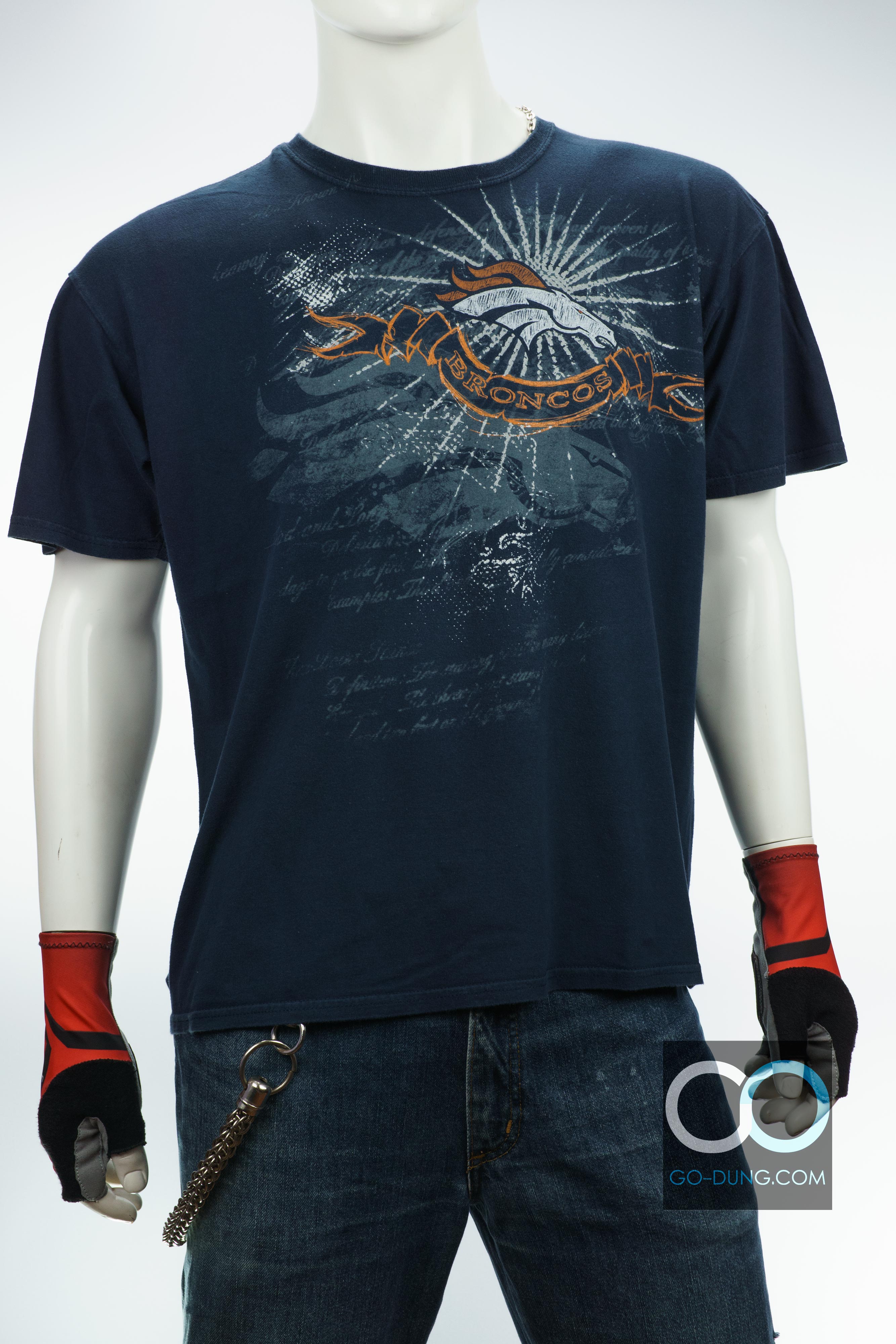 เสื้อยืดมือสองทีมอเมริกันฟุตบอล NFL : BRONCOS ผ้า 100 คอตตอน