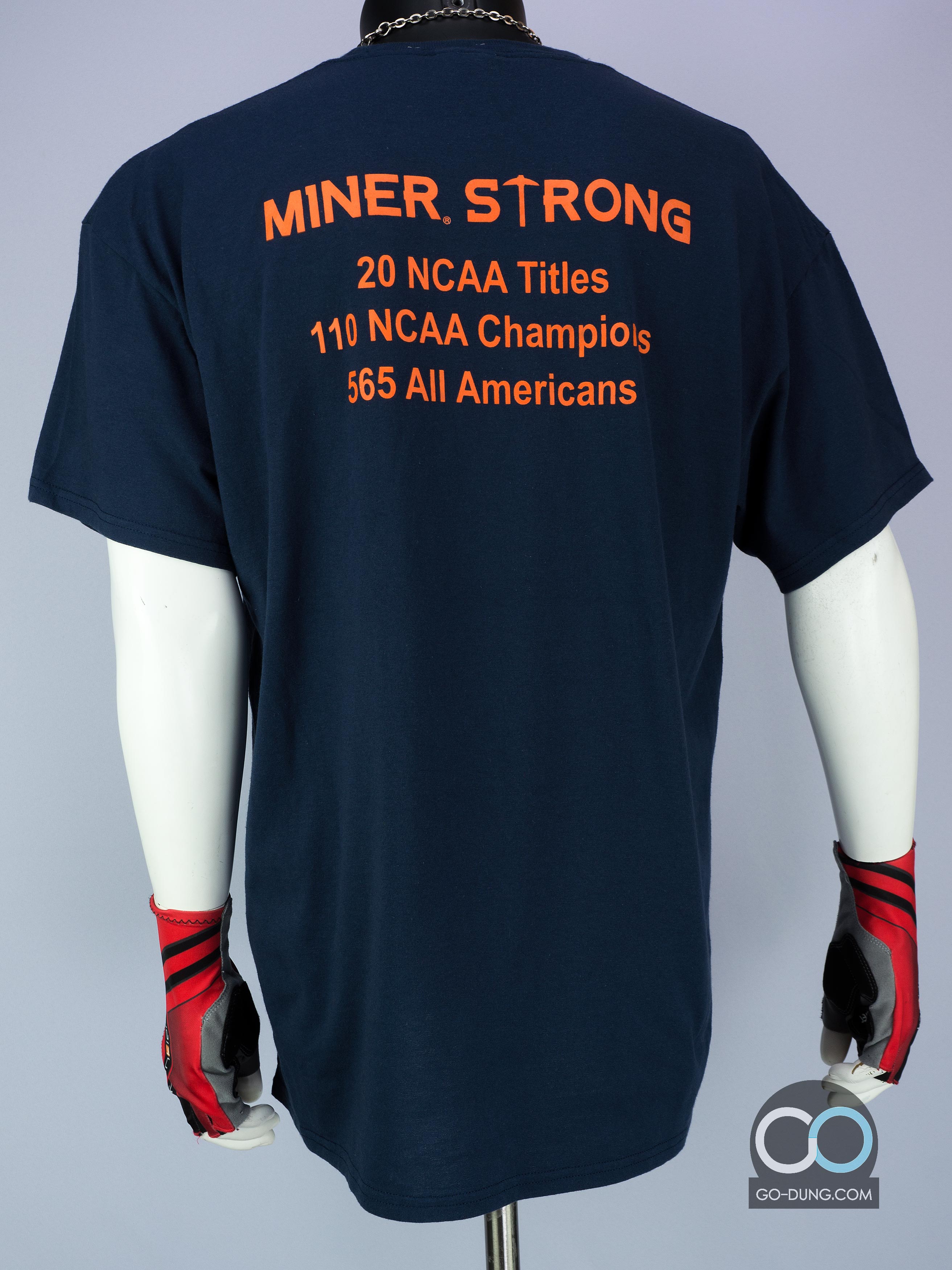 เสื้อยืดมือสอง PORT & COMPANY : UTEP TRACK & FIELD CROSS COUNTRY ผ้าบาง ผ้า 50/50