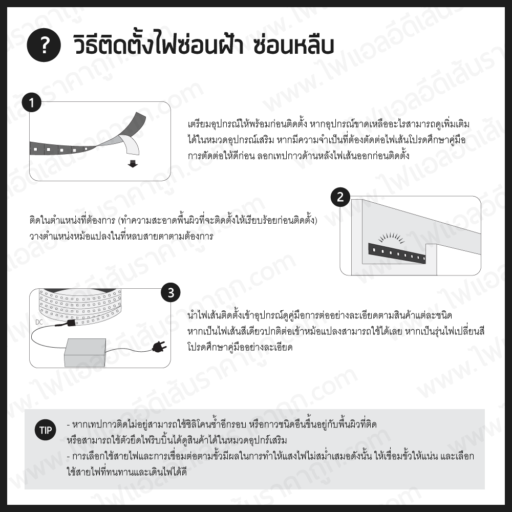 ZACCO FCV01 (MT-5050-60-12-67) ไฟวิ่ง Full color RGB/IC ควบคุมไฟให้วิ่งได้ตามชุดคอนโทรล (กันน้ำ)