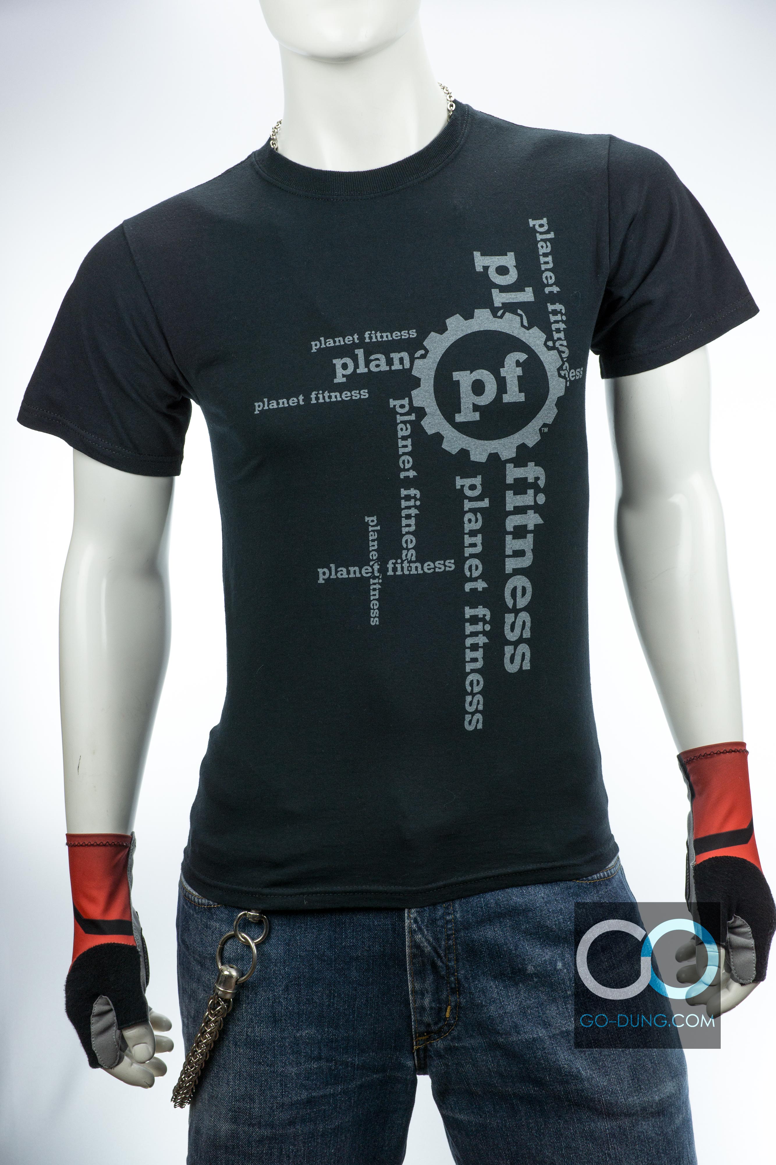 เสื้อยืดมือสอง FRUIT OF THE LOOM : PLANET FITNESS PLAN ผ้า 100 คอตตอน