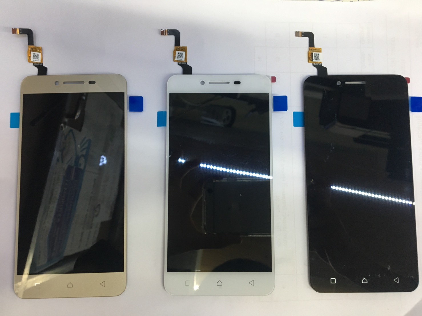 หน้าจอ Lenovo - A6020 หน้าจอพร้อมทัสกรีน