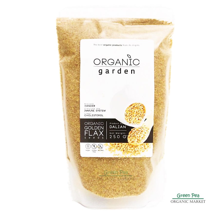 Organic garden แฟลกซ์บด Golden flax , Brown Flax 250 กรัม