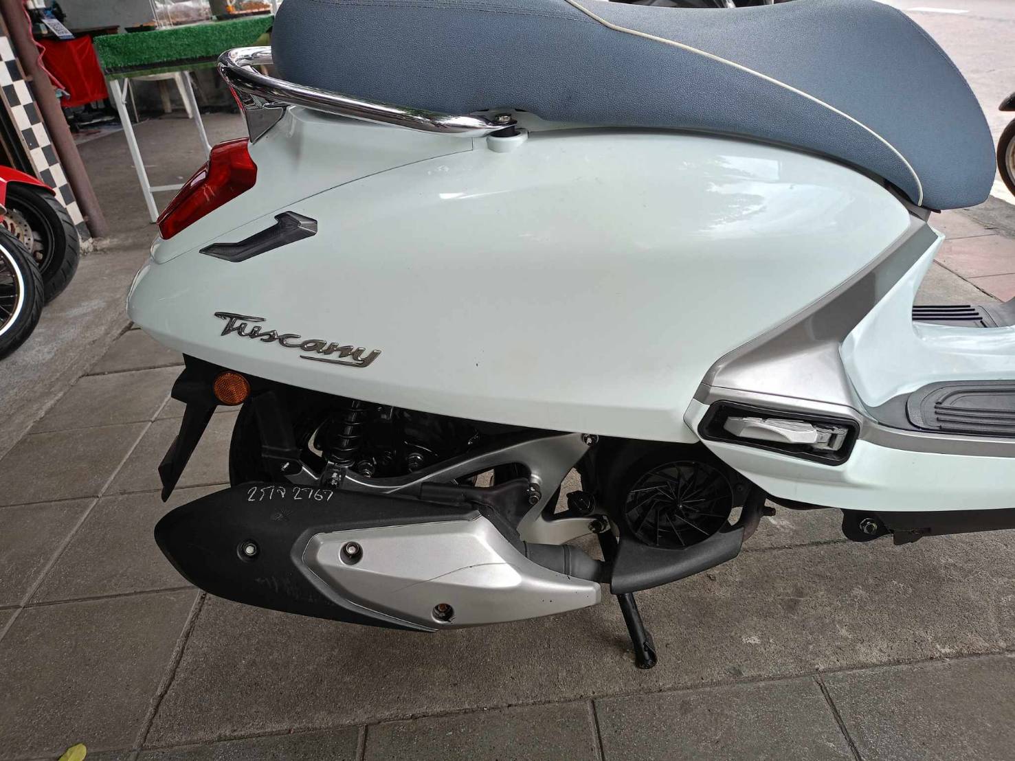 (ปิดการขายครับ) GPX tuscanny 150 cc สีขาวปี 2023 ไมน้อยๆ 3,000 กิโล