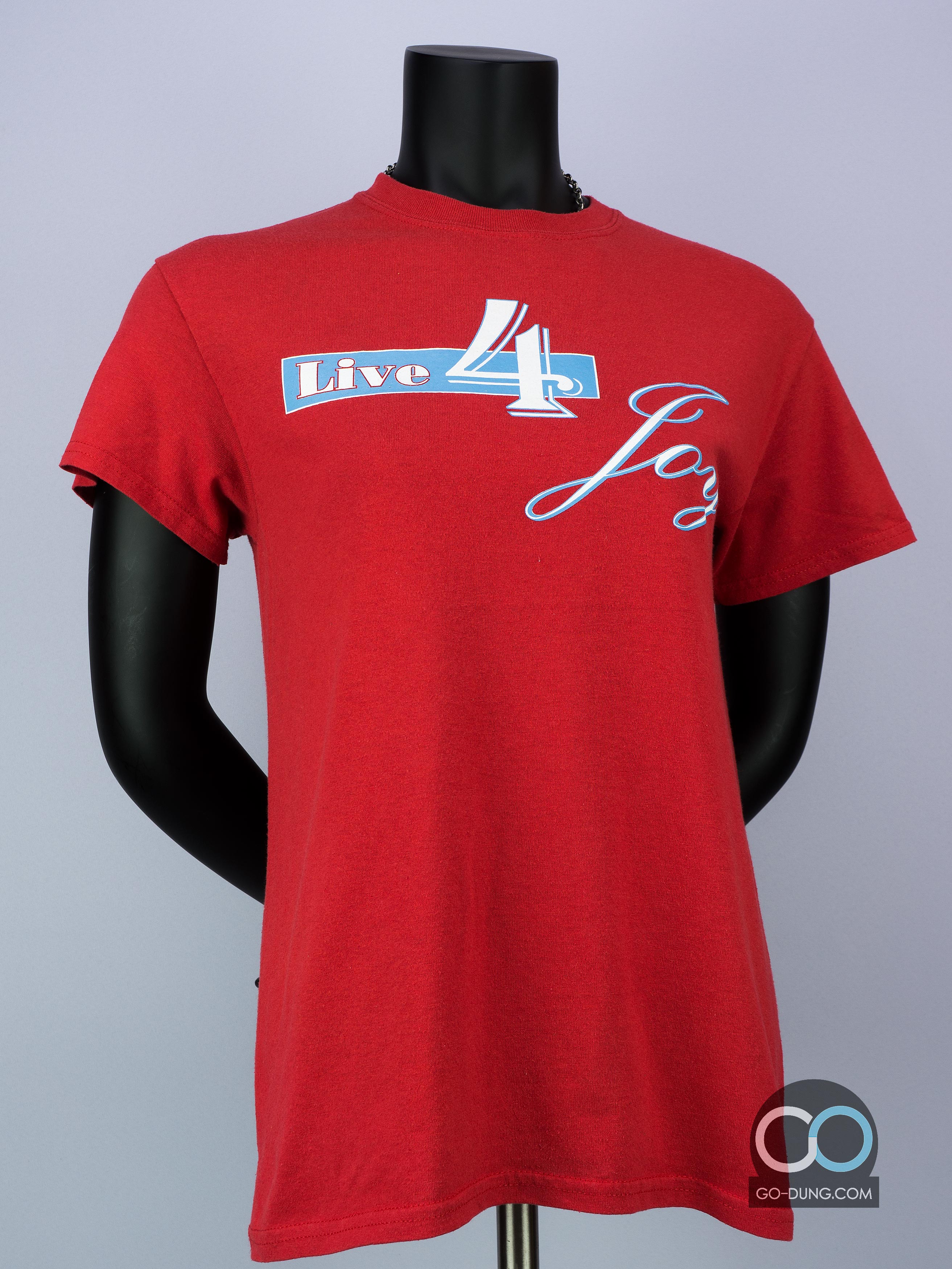 เสื้อยืดมือสอง GILDAN : LIVE 4 JOY ผ้าบาง ผ้า 50/50