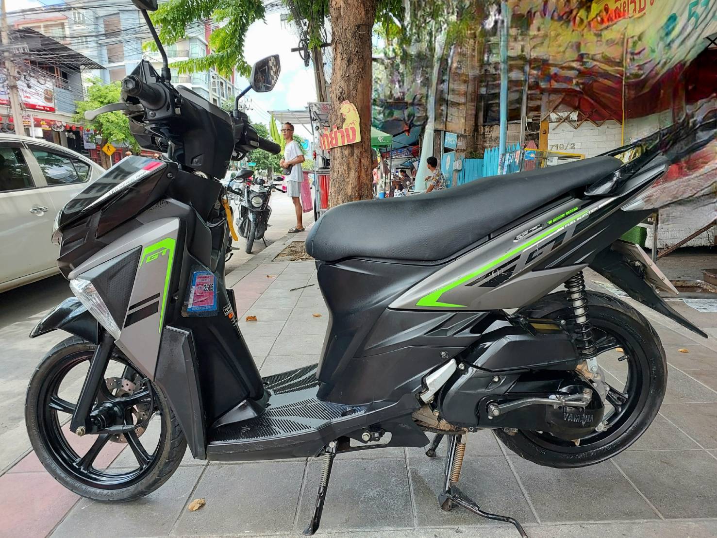 (มัดจำแล้วครับ) yamaha GT สีดำเทา ทะเบียนปี 2560 รถบ้านเอกสารชุดโอนครบ