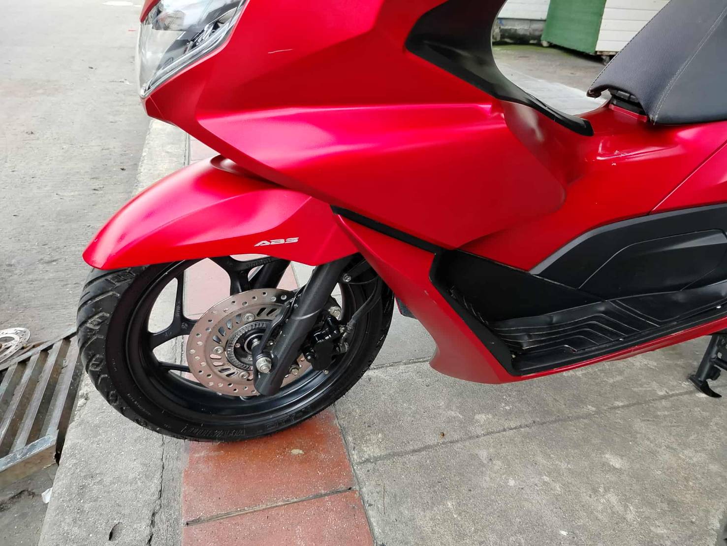 PCX 160 abs 2022 สีแดง ตัวท็อป็อป ดิสเบรคหน้าหลัง