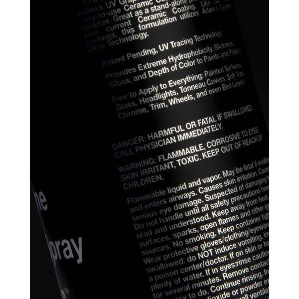 Adam's Graphene Ceramic Spray Coating(12oz/355ml) ผลิตภัณท์อดัมส์กราฟีนสเปรย์เคลือบสูตรมาตราฐาน