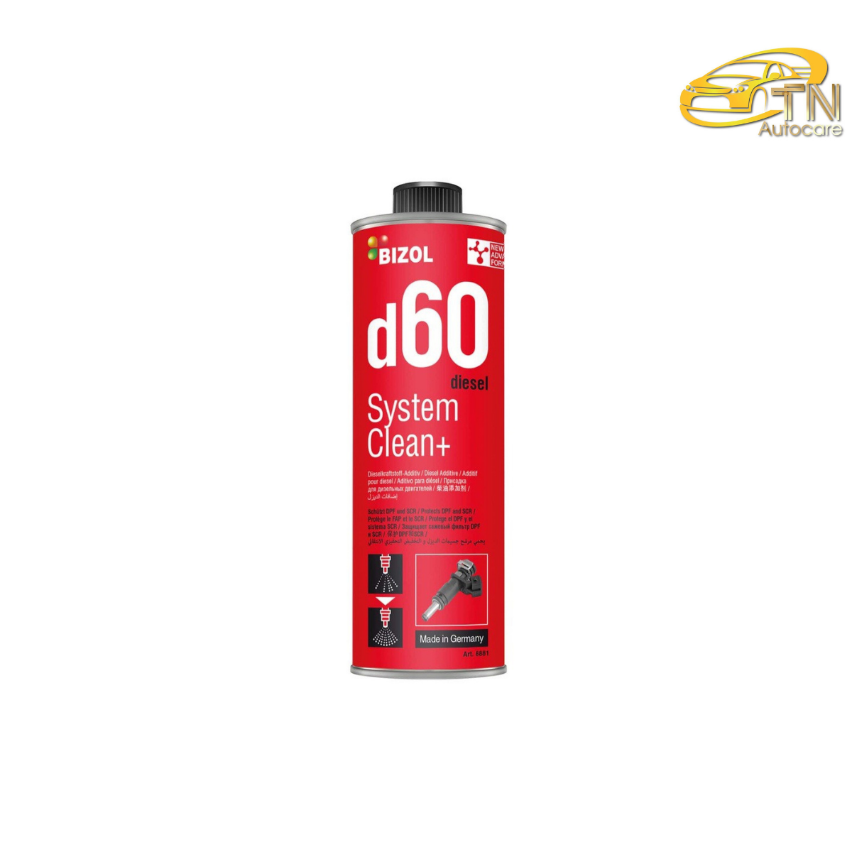 BIZOL Diesel System Clean+ d60 250ml น้ำยาทำความสะอาดหัวฉีดดีเซล