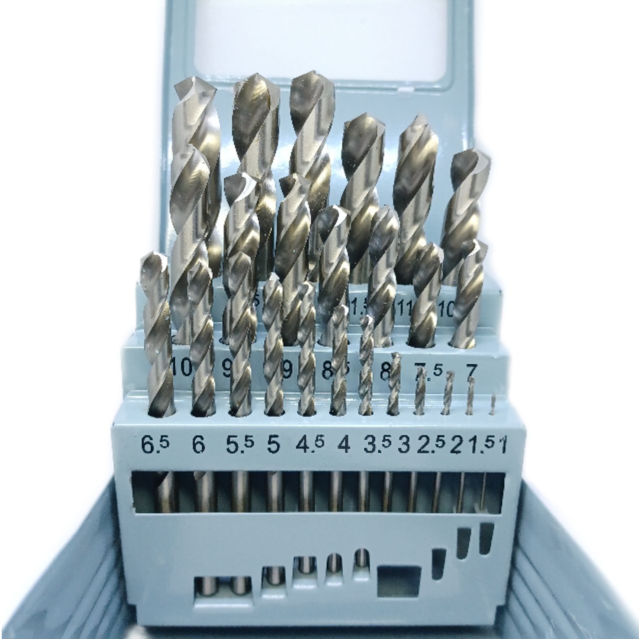 OPP BEILI ชุดดอกสว่าน HSS เกรด 6542 M2 จำนวน 25 ดอก ในกล่องเหล็ก สำหรับเจาะสแตนเลส เจาะเหล็ก