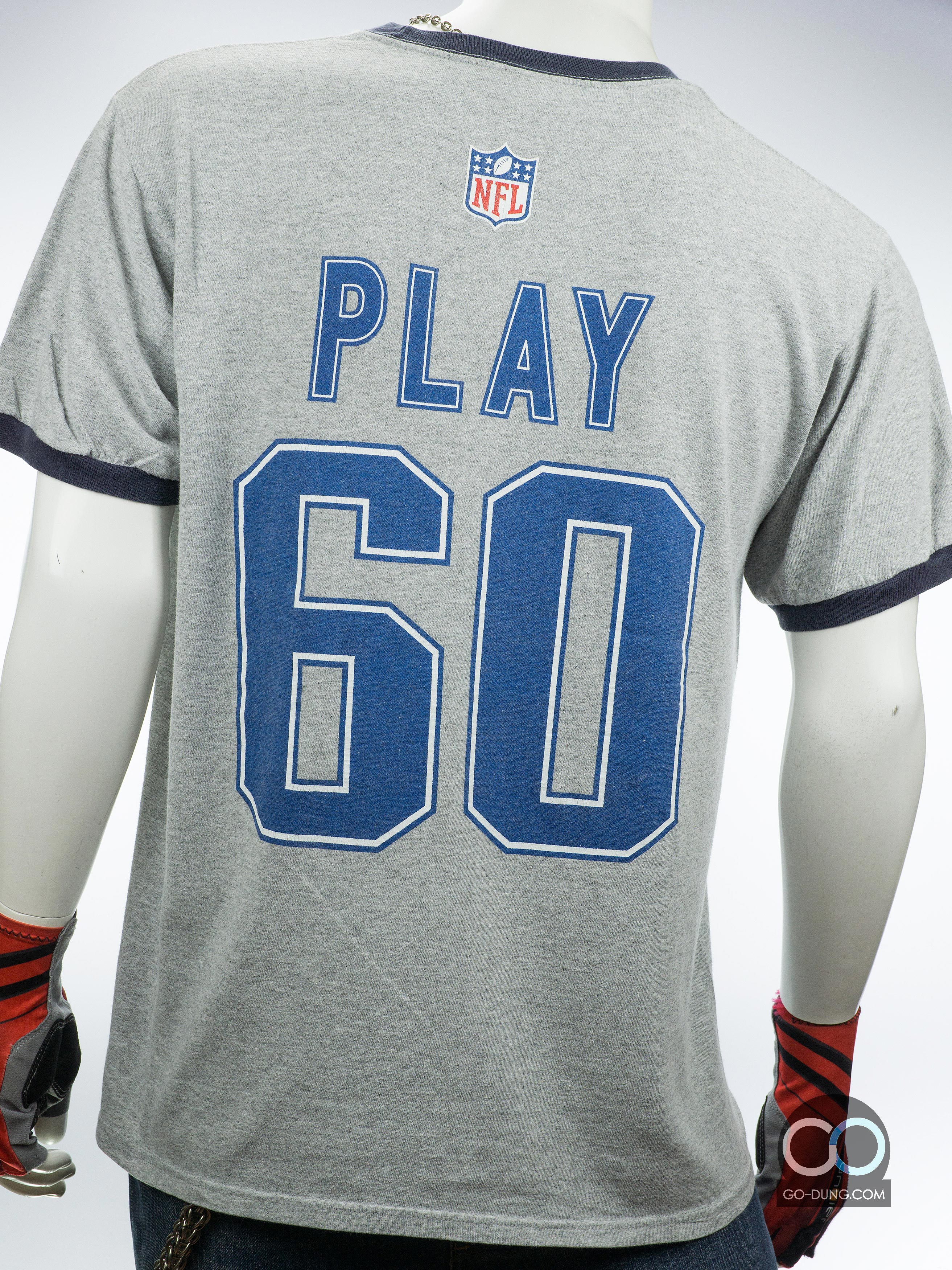 เสื้อยืดอเมริกันฟุตบอลมือสอง ANVIL : PLAY 60 THE NFL MOVEMENT แขนจัมป์ ผ้าผสม 90/10
