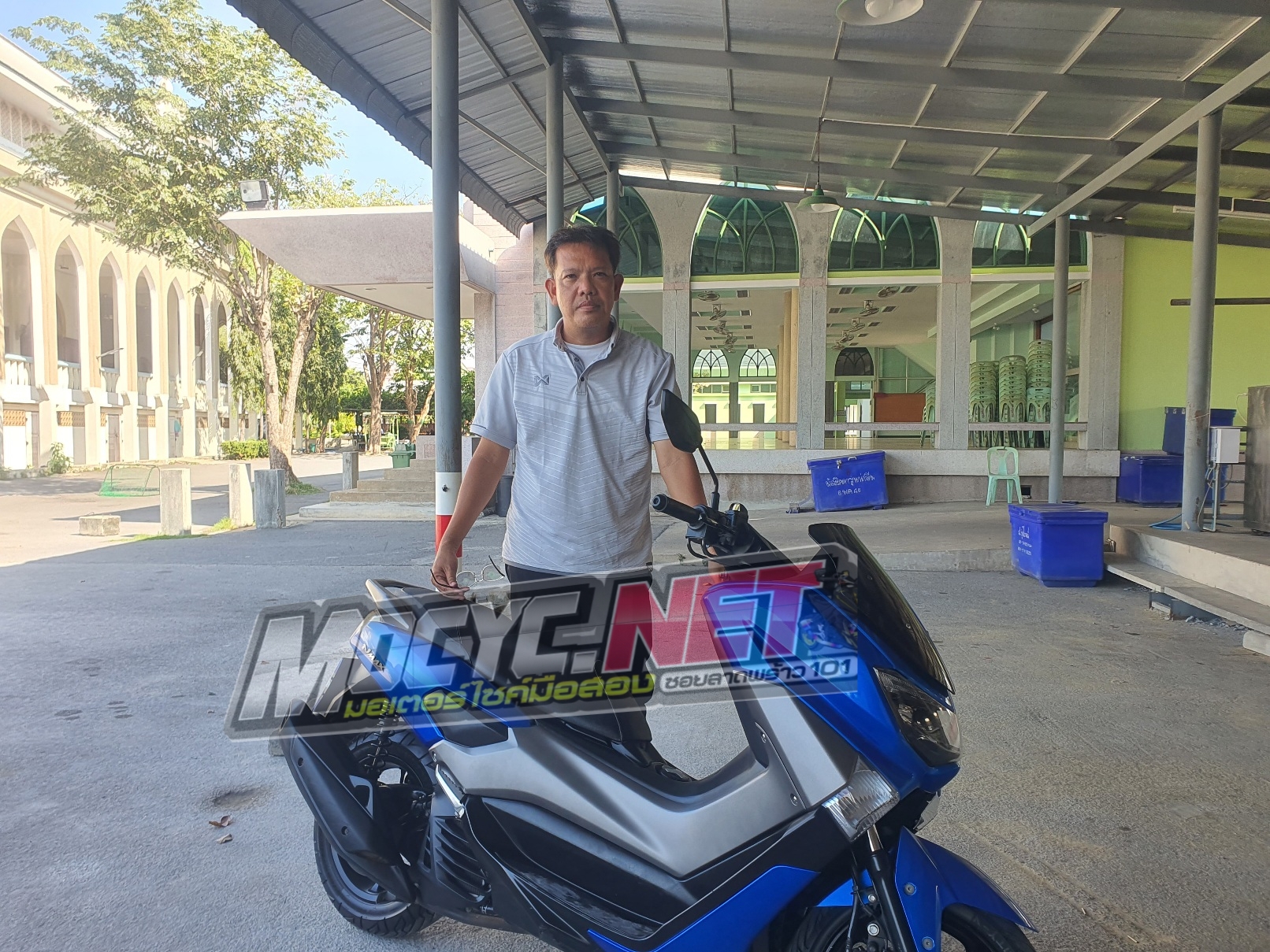 (ปิดการขายพร้อมส่ง ทุงครุ ) nmax 155 cc abs สีน้ำเงิน ปี61