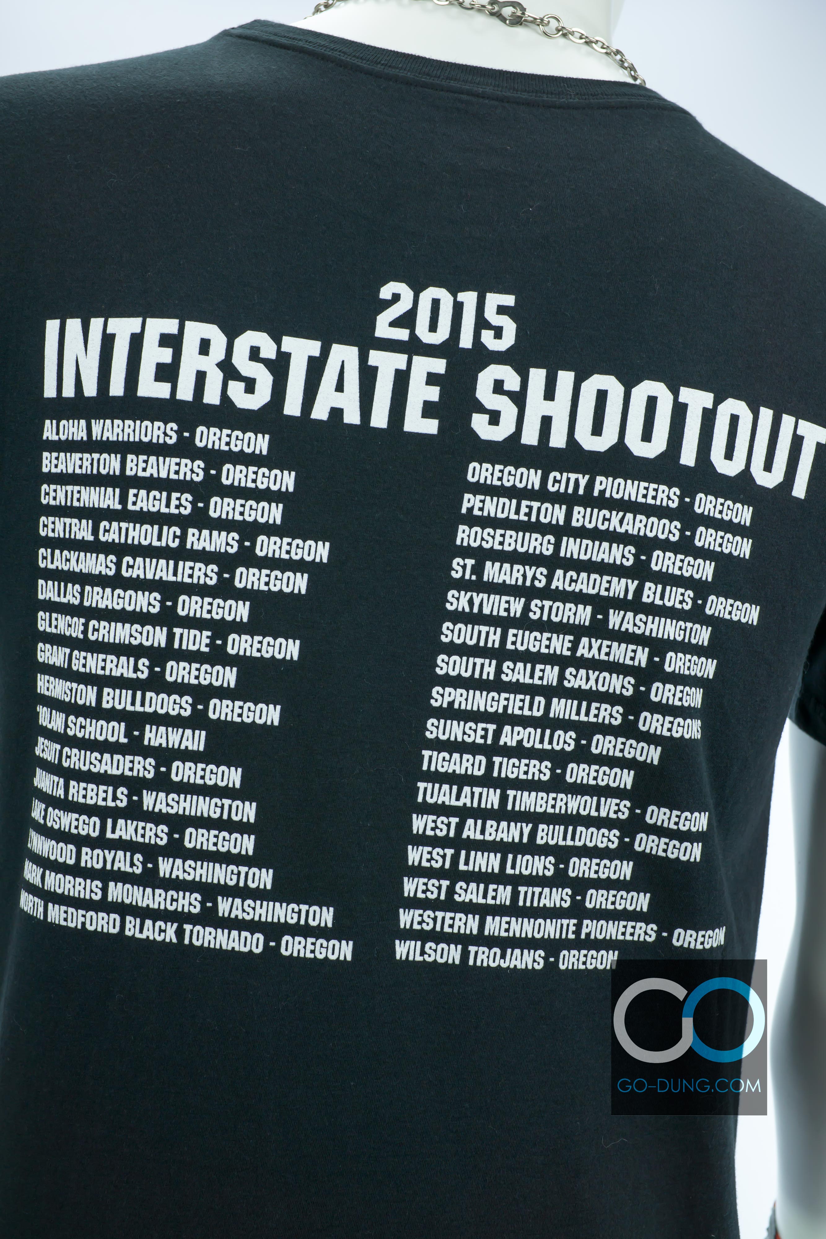 เสื้อยืดแบรนด์มือสอง NIKE : INTERSTATE 2015 SHOOT OUT ผ้า 100 คอตตอน