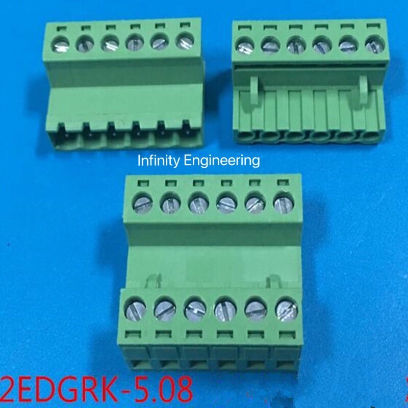 ((5set/pack) Solderless pluggable terminals 15EDGRK Pitch 3.81mm