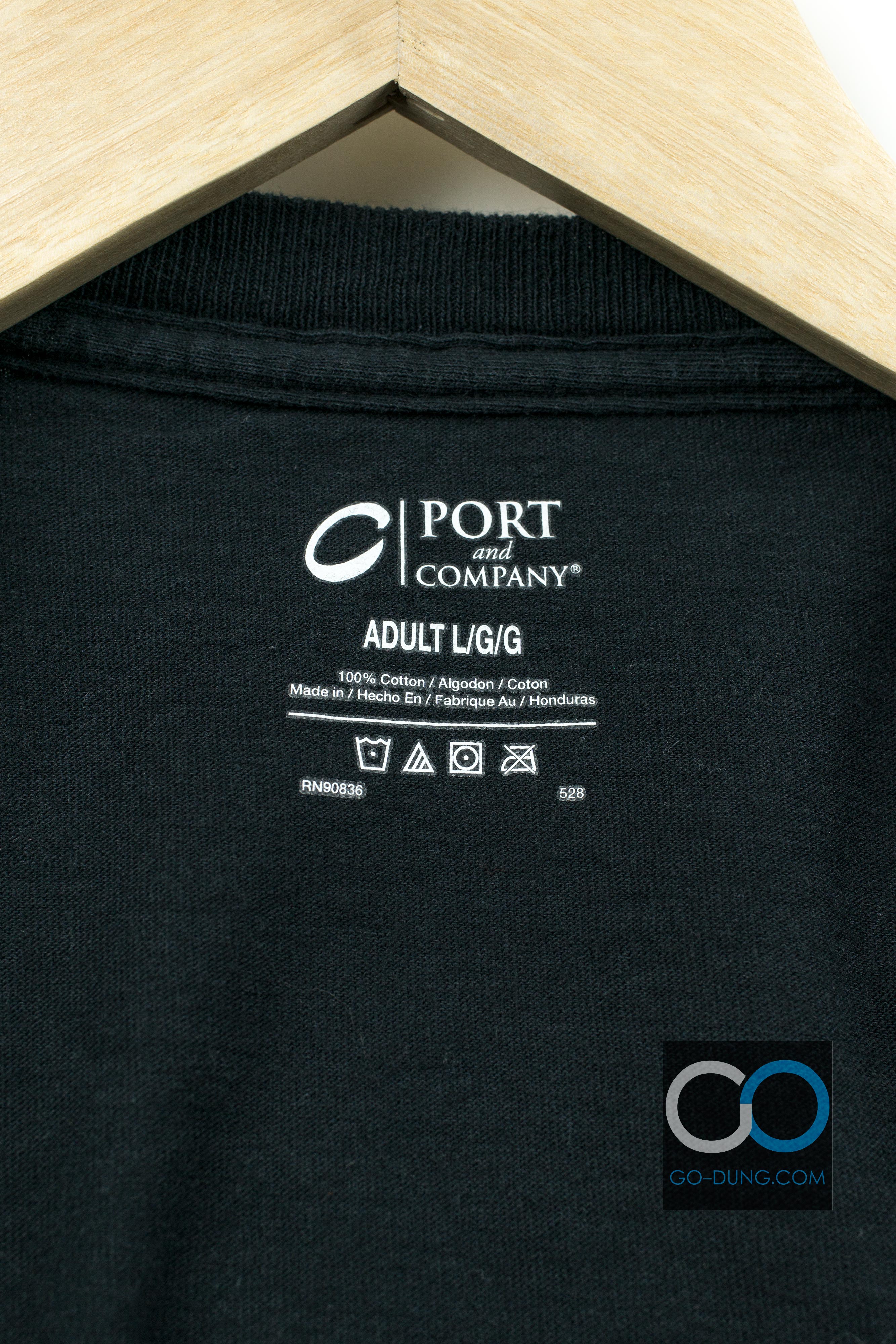เสื้อยืดมือสอง PORT AND COMPANY : PUT THE FUN BETWEEN YOUR LEGS ผ้า 100 คอตตอน