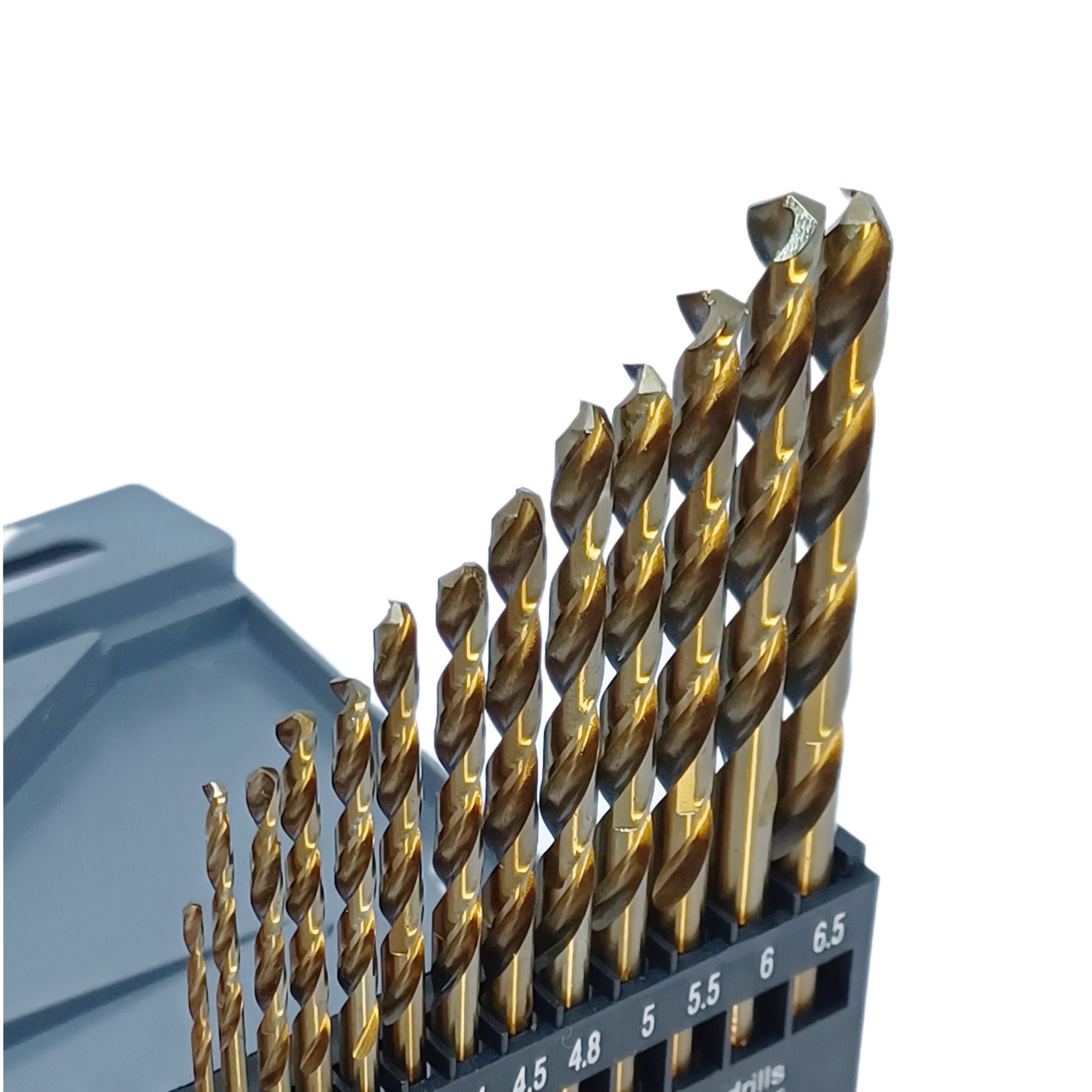 [PPO] ชุดดอกสว่านโคบอลต์ HSS Co5 M35 จำนวน 13 ดอก ขนาด 1.5-6.5 mm กล่องพลาสติก