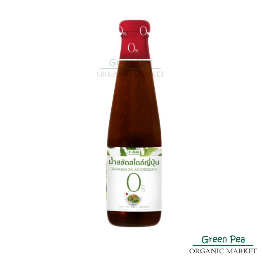 3-ZERo น้ำสลัด สไตส์ญี่ปุ่น Japanese Salad Dressing ขนาด 290 ml. ราดกับสลัด พร้อมทาน Keto ทานได้