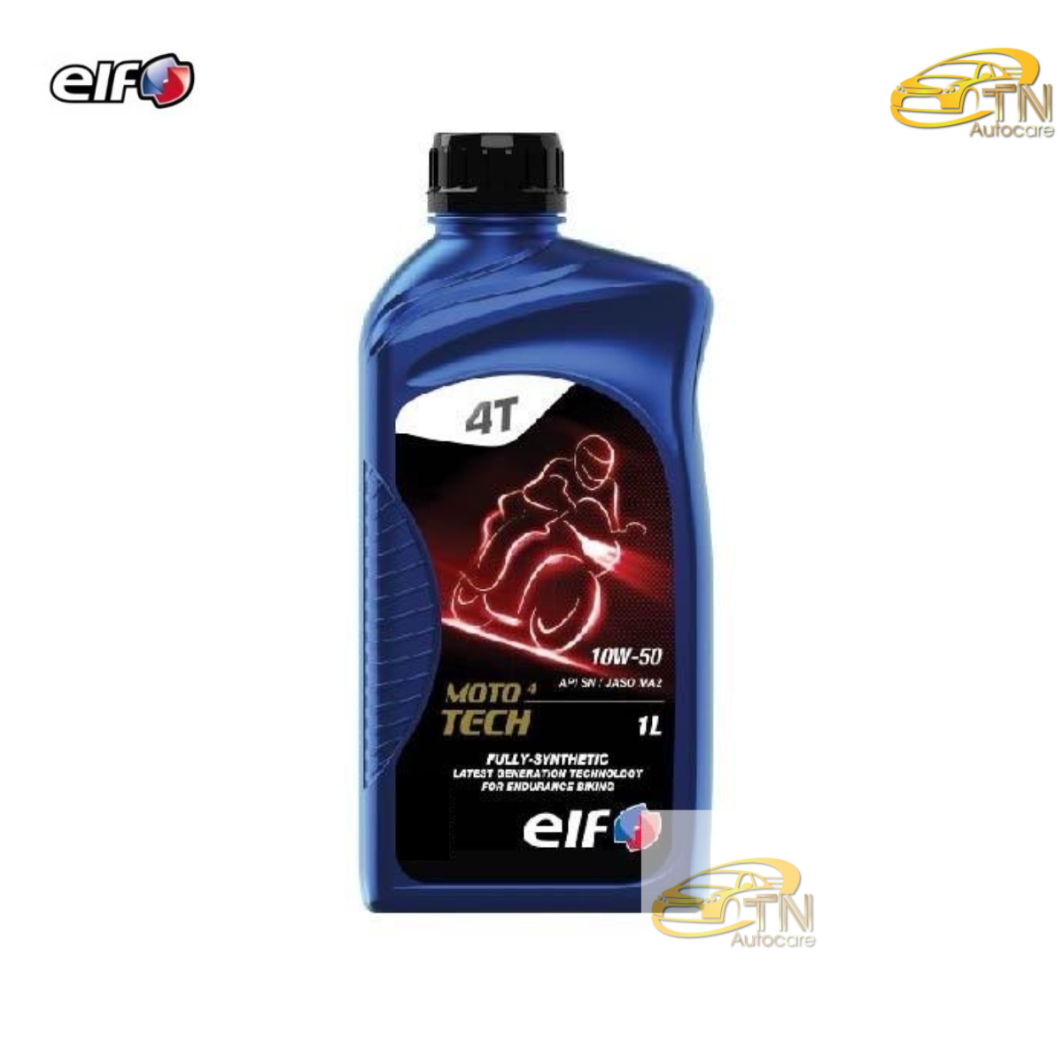 elf น้ำมันเครื่องเอลฟ์ MOTO4 TECH 10W-50 สังเคราะห์แท้100% 1000 ML.