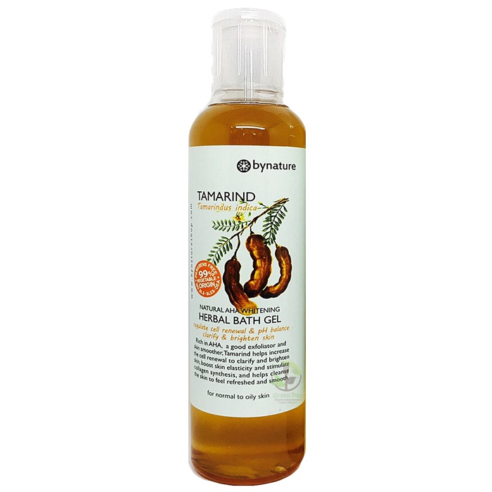 สบู่เหลวอาบน้ำมะขามby nature 250 mlHerbal Bath Gel Natural AHA Whitening