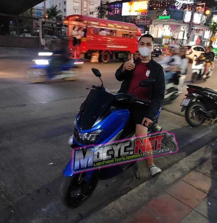 (ปิดการขาย) nmax 155 cc สีน้ำเงิน 2018 เบรค ABS หน้าหลัง