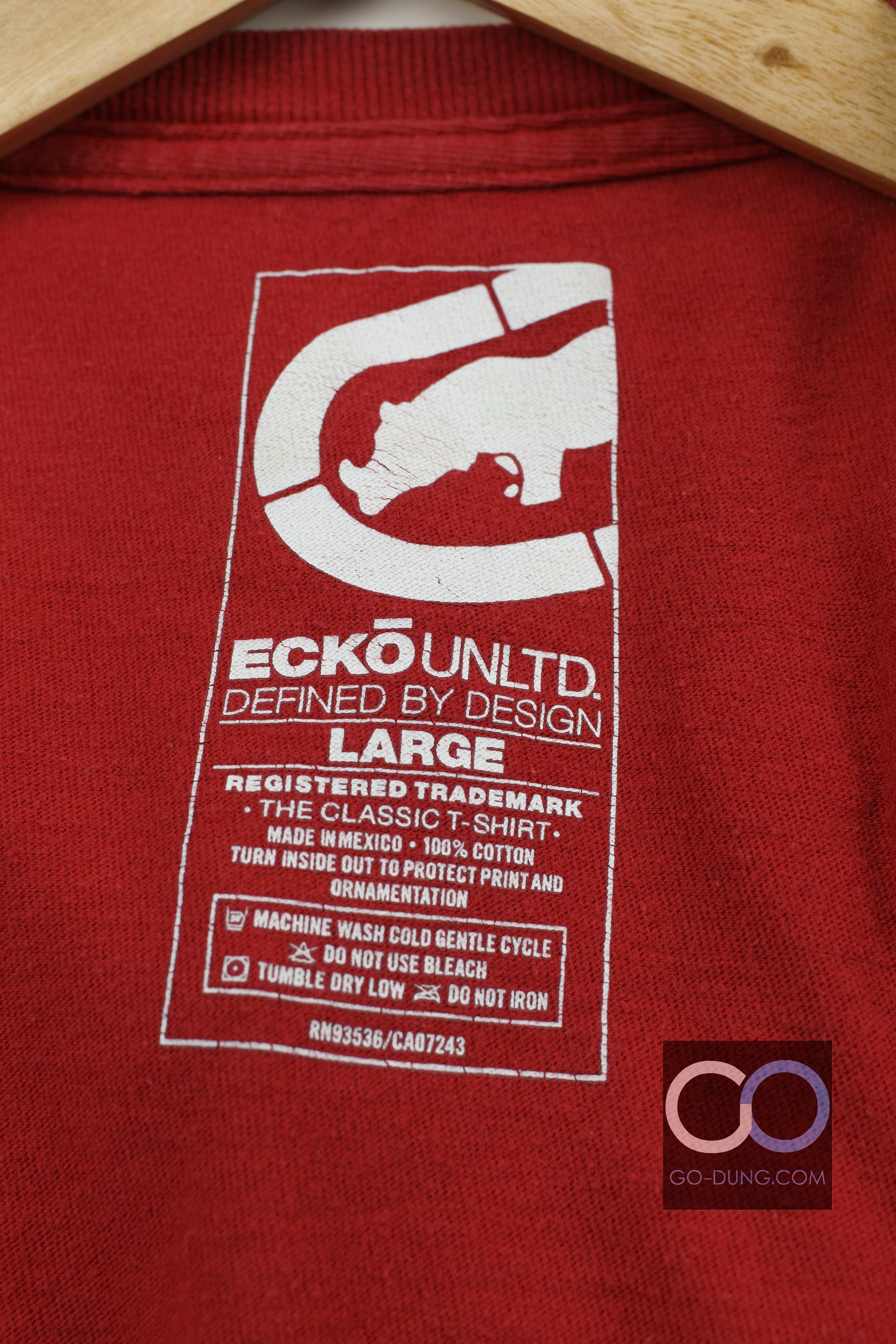 เสื้อยืดมือสองแบรนด์เนม ECKO : UNLIMITED RAW THEM ECKO ผ้า 100 คอตตอน