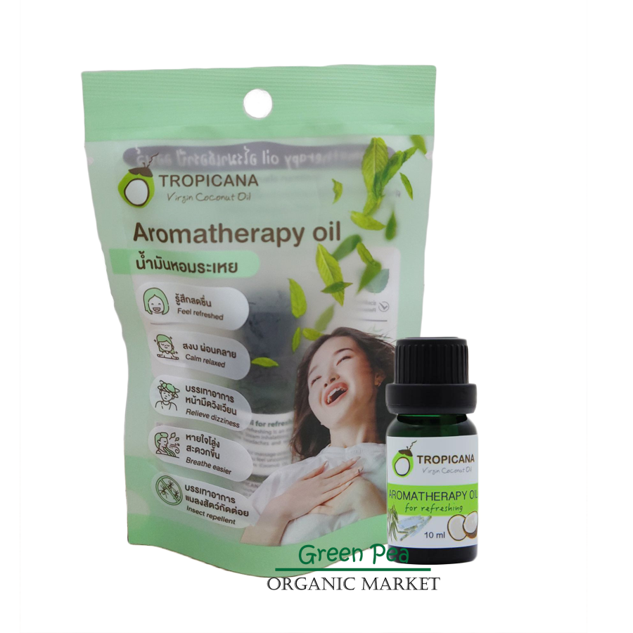 Tropicana น้ำมันหอมระเหย 10ml. กลิ่น ยูคาลิปตัส และ มิ้นท์ aroma therapy oil
