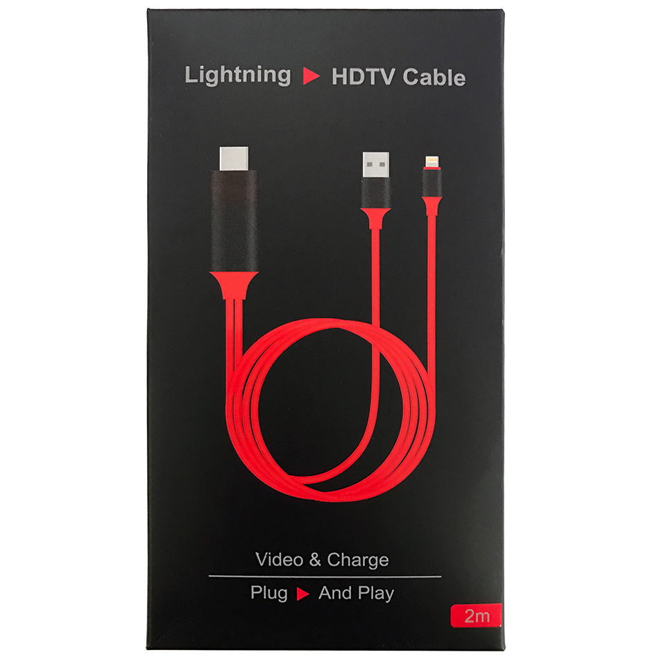 สาย Lightning HDTV Cable ส่งภาพจากมือถือเข้าทีวี (iPhone iPad iPod / lightning port) แท้