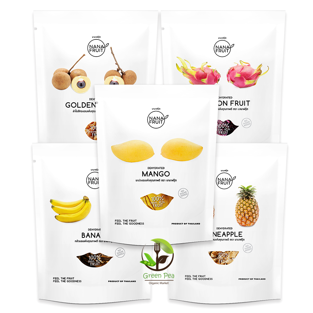 Nana fruit ผลไม้อบแห้ง 50-70 กรัม