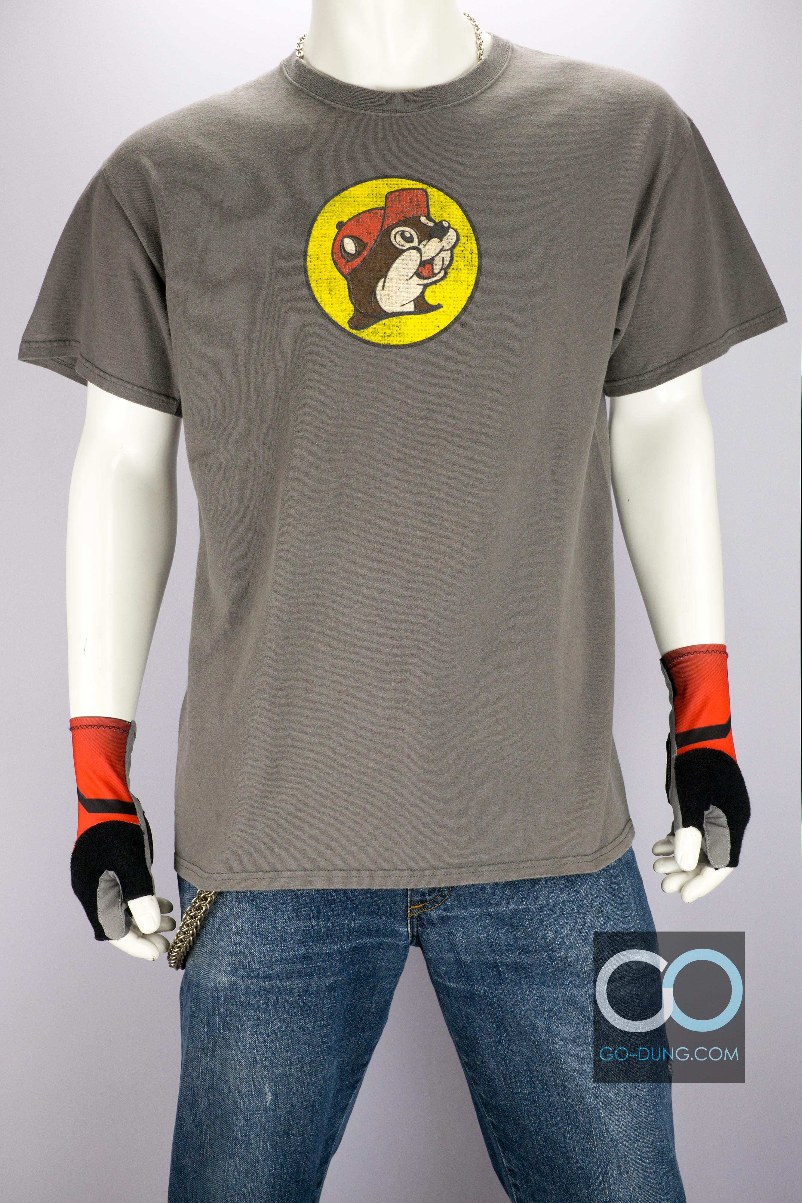 เสื้อยืดโฆษณามือสอง ผ้า 100 คอตตอน ยี่ห้อ GILDAN : BUC-EE'S