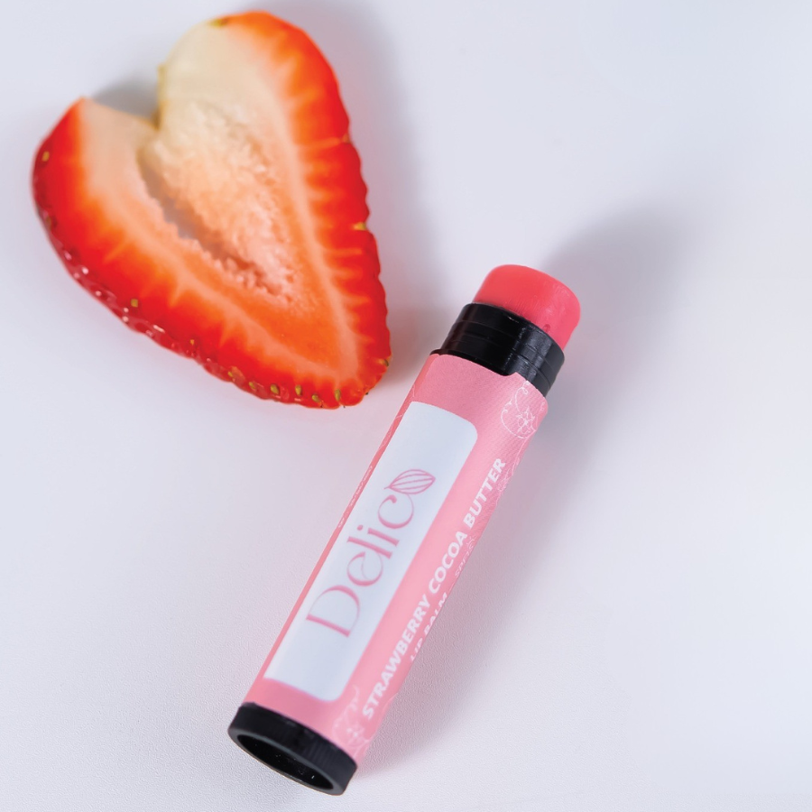Delico Cocoa Butter Lip Balm ลิปบาล์ม โกโก้ บัตเตอร์ 5 ml. กลิ่นหอม ชุ่มชื้น เดลิโก้
