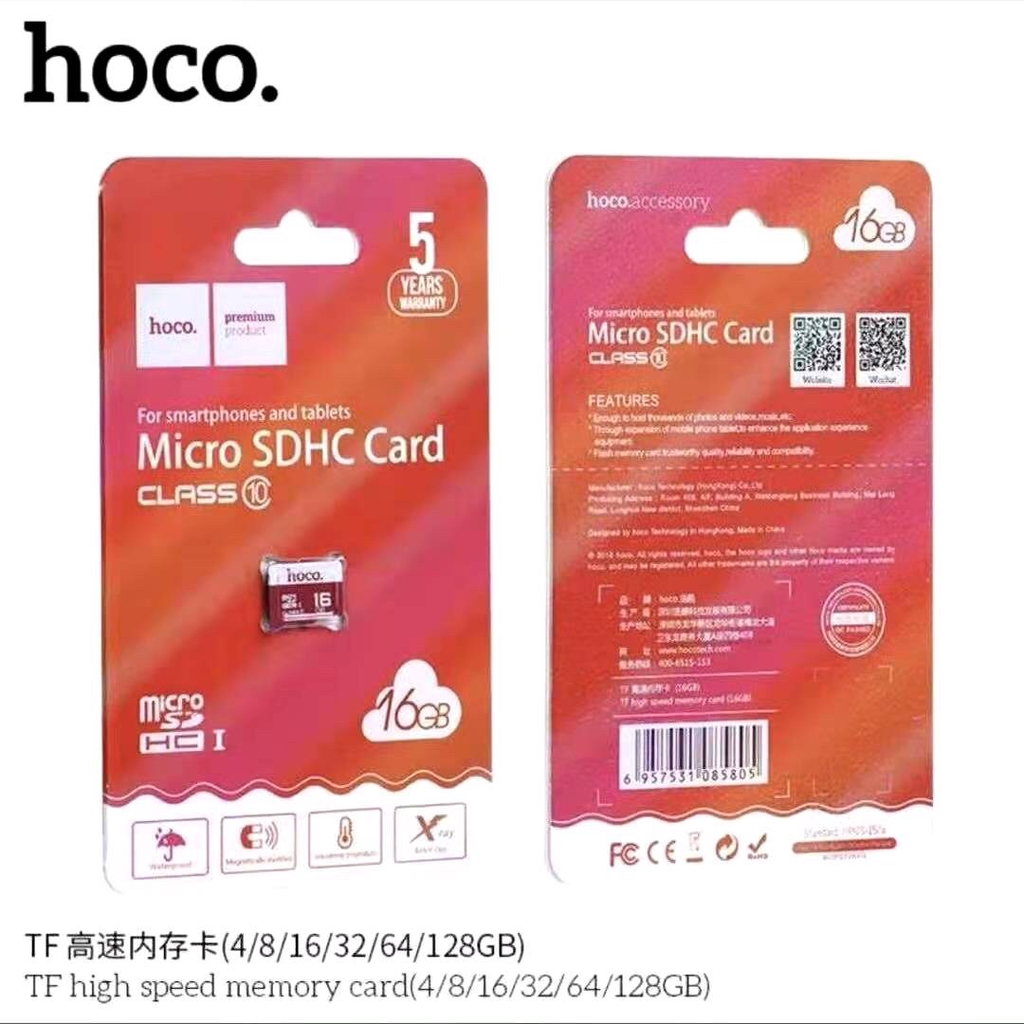 Hoco TF เมมโมรี่ class10 16GB