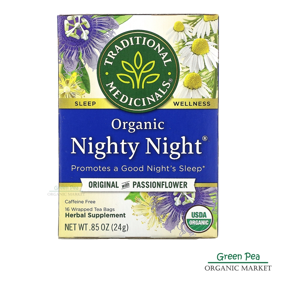 Traditional medicinals ชา ออร์แกนิค ช่วยให้ผ่อนคลายนอนหลับง่าย ,16 Tea bags