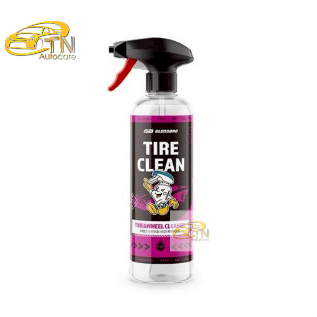 GLOSSBRO Tire Clean, โฟมสเปรย์ทำความสะอาดยางและล้อ 500ml