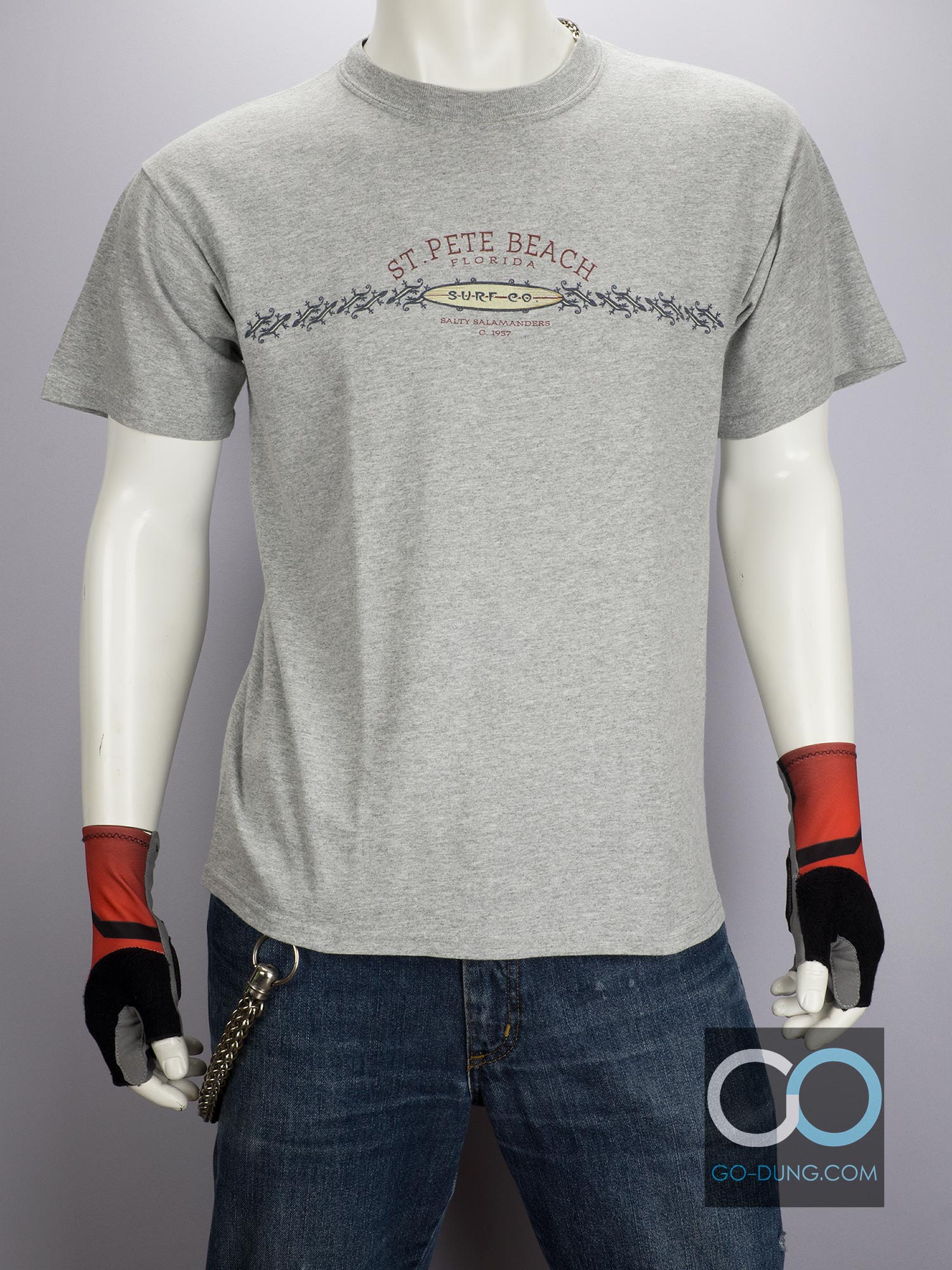 เสื้อยืดผ้าบาง GILDAN : ST. PETE BEACH FROLIDA SURF CO. ผ้าผสมโพลี 90/10