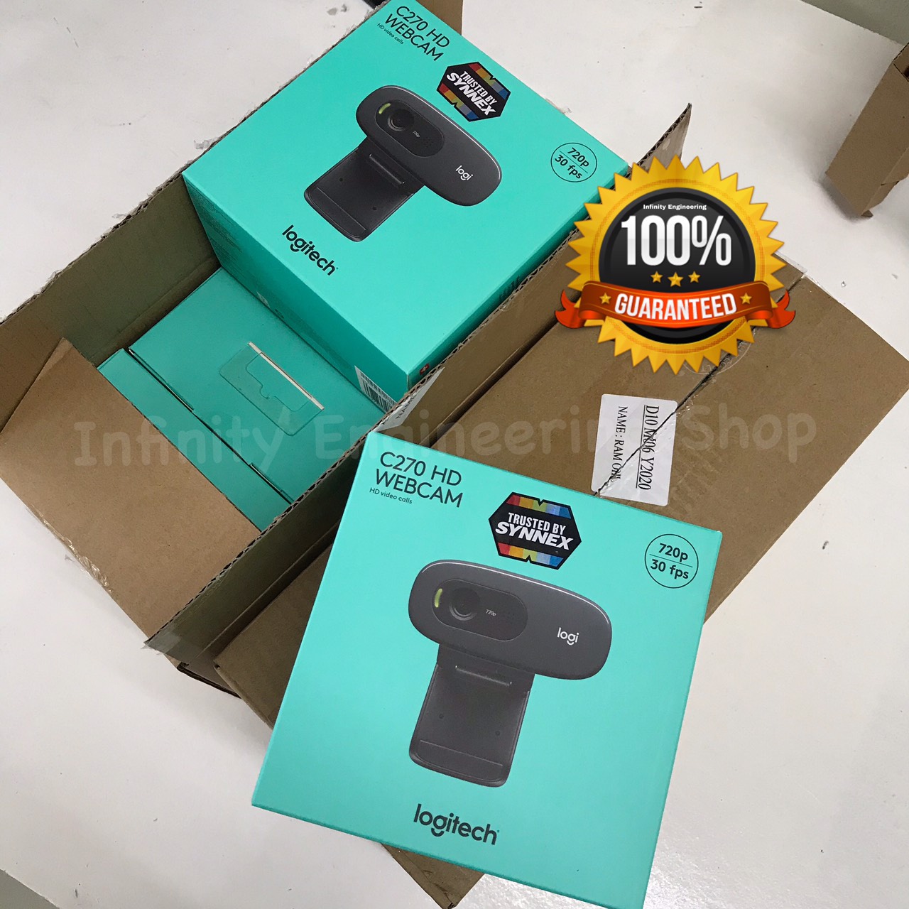 Logitech กล้องเว็บแคม รุ่น C270 HD 720P Webcam [ของแท้100%] ส่งของทุกวัน