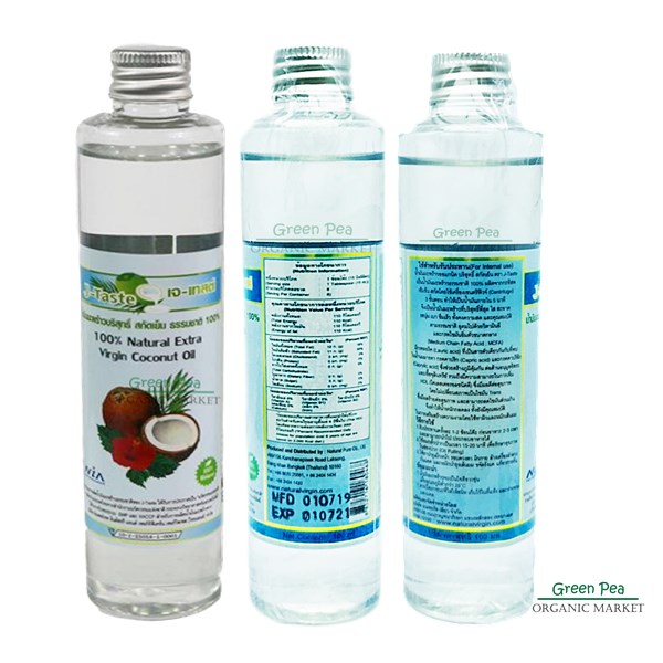 J-Taste , น้ำมันมะพร้าวสกัดเย็น อินทรีย์ 100% 100 มล