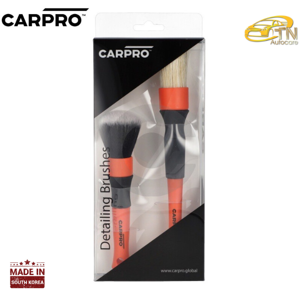 CARPRO Detailing Brush set 2 pcs ชุดแปรง Detailing สำหรับทำความสะอาด (1ชุดมี 2 ชิ้น)